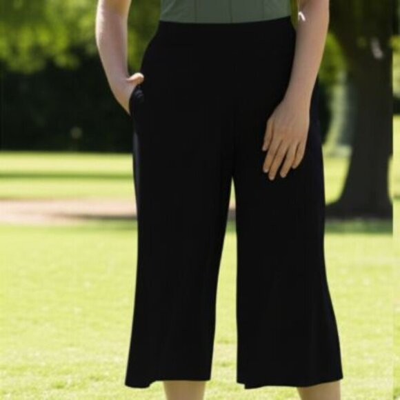 Athleta Brooklyn Wide Leg Crop Pants - Picture 1 of 10